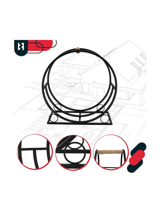 Kotarbau Inox Καλάθι Αποθήκευσης Ξύλων 55x25x60cm Γκρι