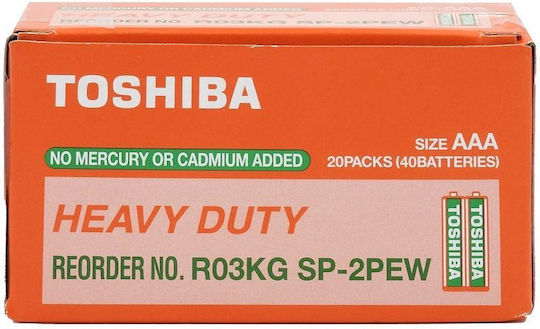 Toshiba Baterii R3 AAA 40 Bucăți
