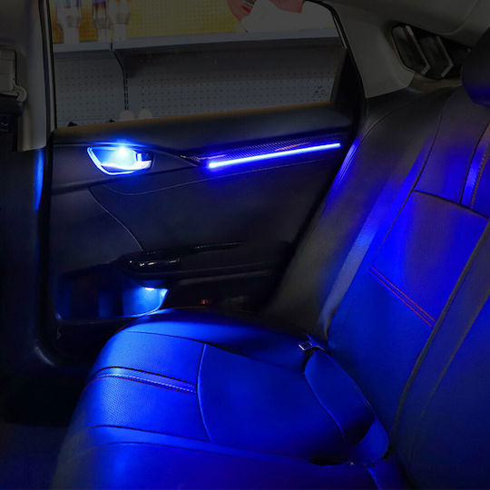 Diq Ambient Honda Civic X Cf Ambient Light Honda Civic Mod 2016-2021 21 Lights Carbon Fiber