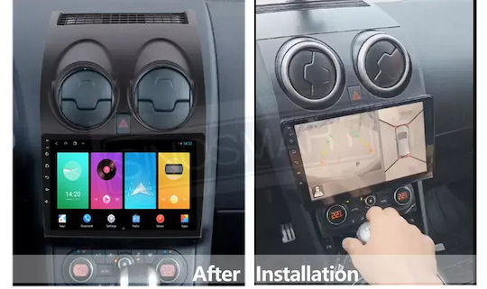 Car Audio System for Nissan Qashqai 2007 Bluetooth USB WiFi GPS Apple CarPlay Android Auto with 9" Touch Screen