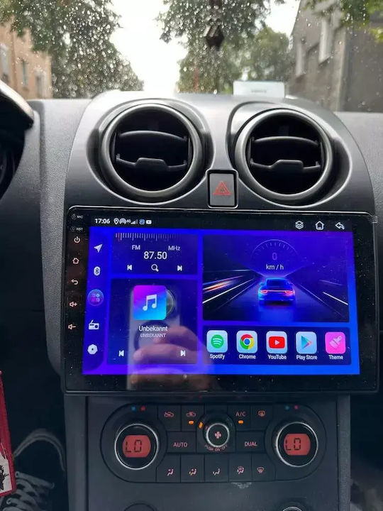 Car Audio System for Nissan Qashqai 2006 Bluetooth USB WiFi GPS Apple CarPlay Android Auto with 9" Touch Screen