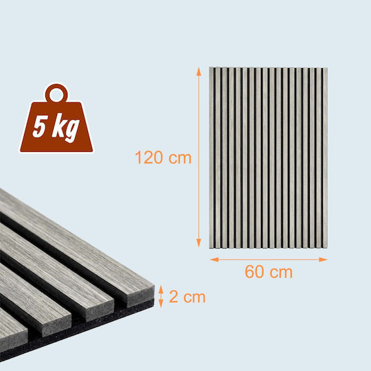 Panouri Decorative 3D De Perete Ecru 120x60cm