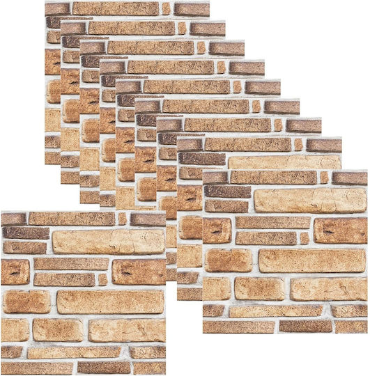 Panouri Decorative 3D Din PVC Autoadezive Gri 30x30cm 10 Bucăți