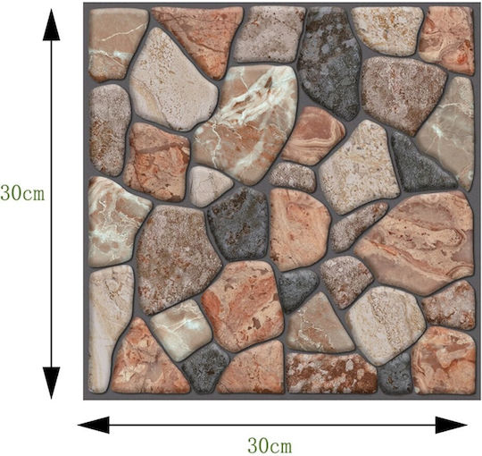 Panouri Decorative 3D Din PVC Autoadezive Gri 30x30cm 10 Bucăți