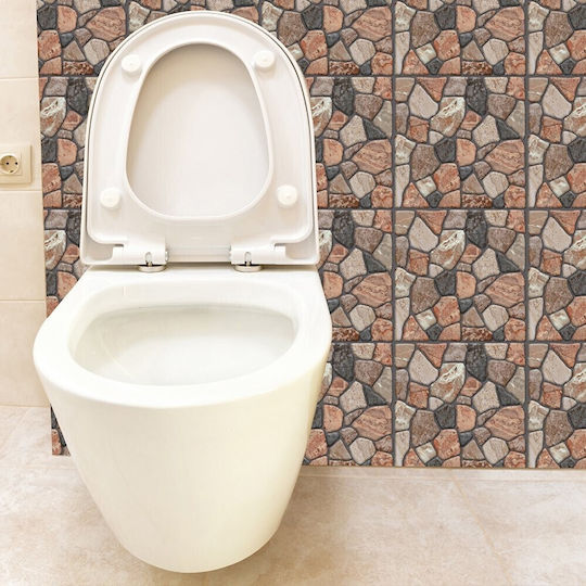 Panouri Decorative 3D Din PVC Autoadezive Gri 30x30cm 10 Bucăți