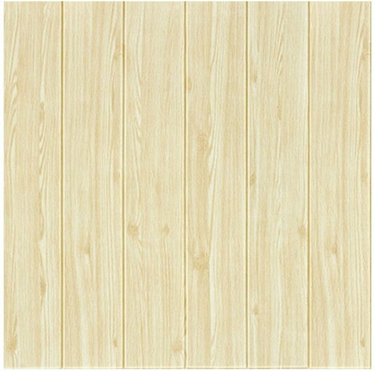 Panouri Decorative 3D Din PVC Autoadezive Ecru 70x70cm 10 Bucăți