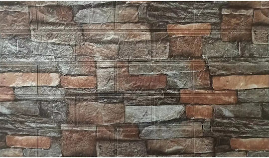 Panouri Decorative 3D Din PVC Cu Adeziv Gri 70x77cm 10 Bucăți