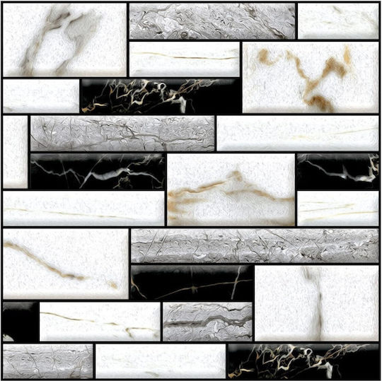 Panouri Decorative 3D Autoadezive Gri 30x30cm 10 Bucăți