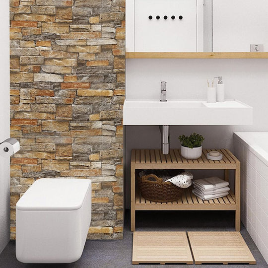 Panouri Decorative 3D Din PVC Autoadezive Galbene 70x77cm 10 Bucăți