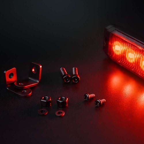 Strands Πίσω Φως Dark Knight Sm6 0,9w Σκούρο Κόκκινο Φακό 120mm Sld809513