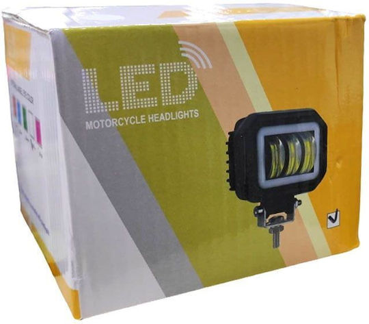 Προβολάκι Μηχανής Led 1τμχ 12-80v Λεύκο Φως Motorcycle Headlight