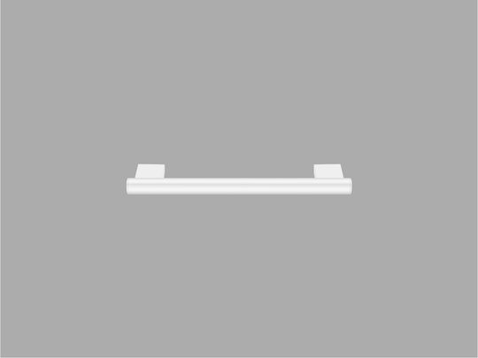 Sanco Sanco Bathroom Hook Rail Wall-Mounted with Screws 30x2.2cm Silver