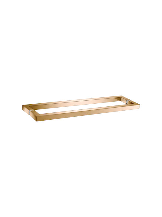 Sanco Glass Double Wall-Mounted Bathroom Rail with Screws Bronze