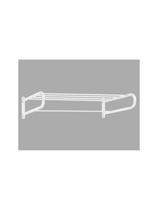 Sanco Badezimmerhaken & -halter Towel 00903-A03 Wandhalterung mit Schrauben 60x27cm Silber