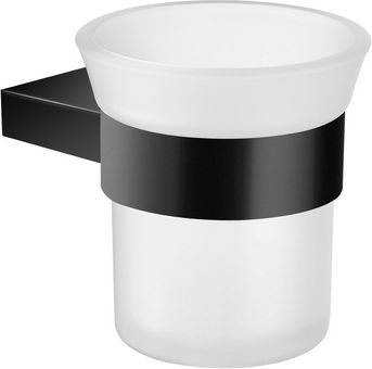 Sanco Academia Wall Mounted Glass Gray Cup Holder