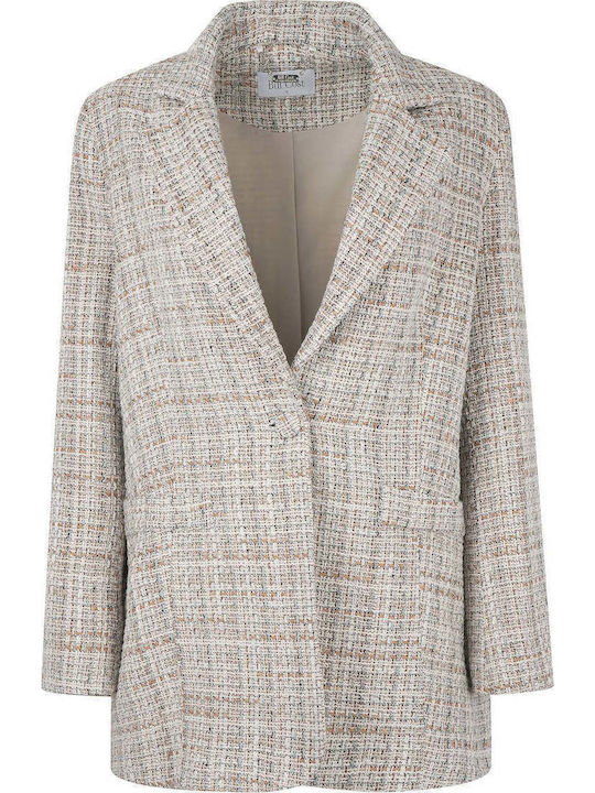 Bill Cost Sacou Dama Lung Din Tweed Bej