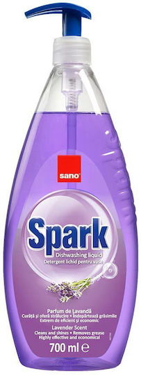 Течен Препарат За Съдове Sano Spark Лавандула 700 Мл