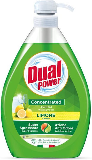 Pompa Duală Detergent Lichid de Spălat Vase 1 L Lămâie