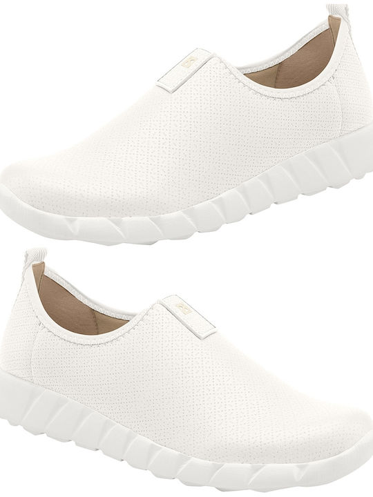 Women's White Slip-Ons
