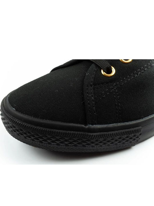 Damen Slip-Ons Stoff Schwarz