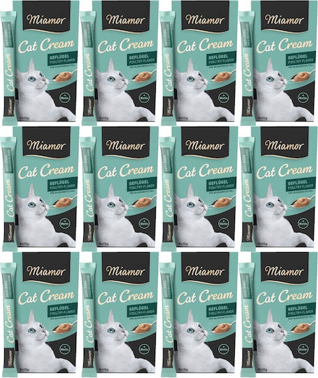 Nasses Katzenfutter mit Geflügel und Fleisch 72x15g