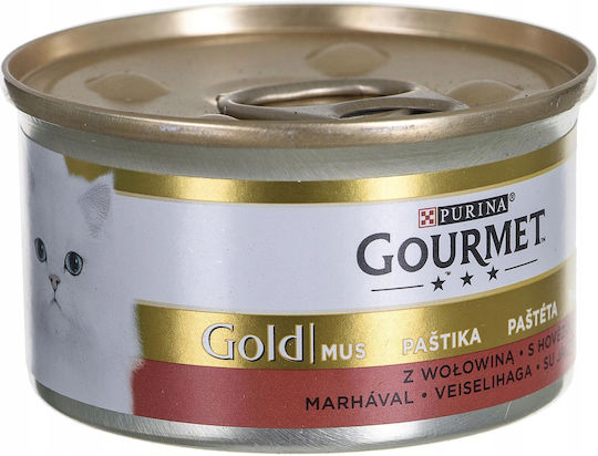 Gourmet Υγρή Τροφή για Γάτες σε Κονσέρβα με Βοδινό 24x85gr