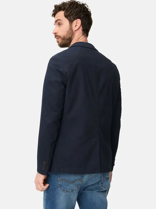 Men’s Jacket with Regular Fit Dark Blue