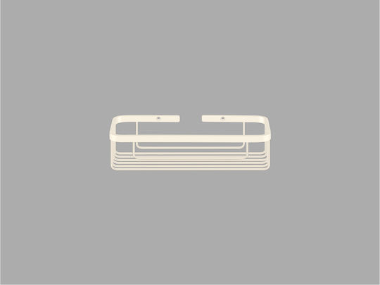 Sanco 00003-M101 Wall Mounted Bathroom Shelf Metallic White