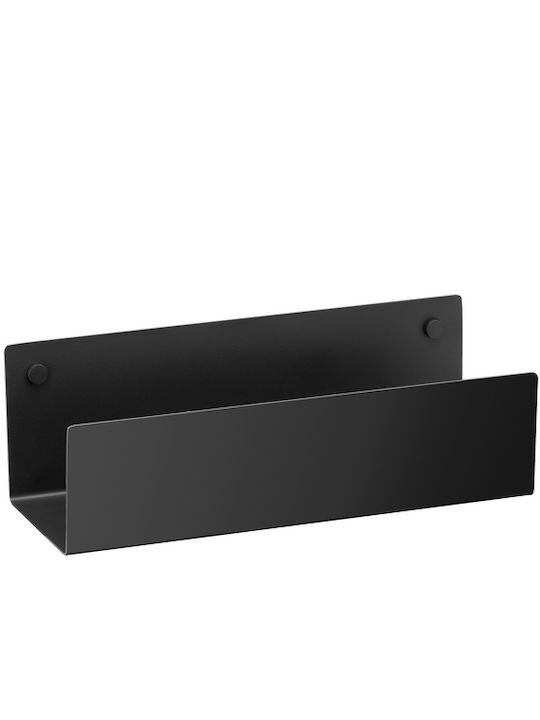 Sanco Wall Mounted Metallic Gray Bathroom Shelf