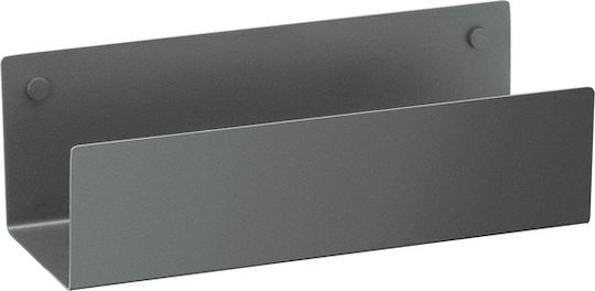 Sanco Wall Mounted Metallic Gray Bathroom Shelf
