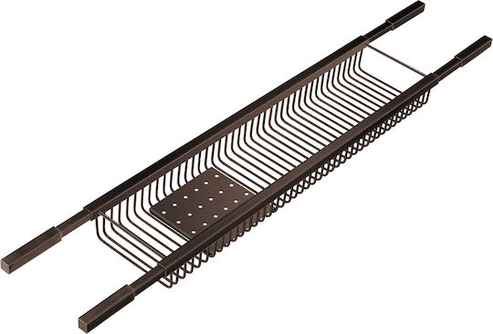 Sanco An Der Wand Montiertes Badezimmerregal Metallisch Braun