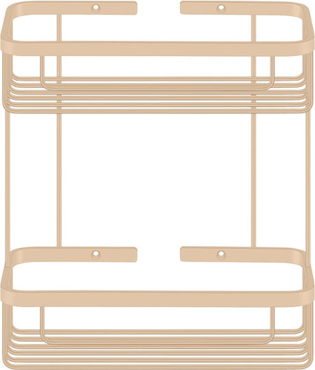 Sanco 00004-M118 Wandmontiertes Badezimmerregal Metallisch Grau