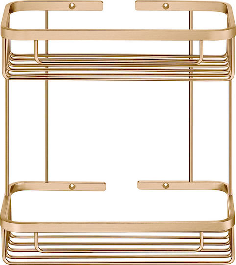 Sanco 00004-A75 Wall Mounted Bathroom Shelf Metallic Brown