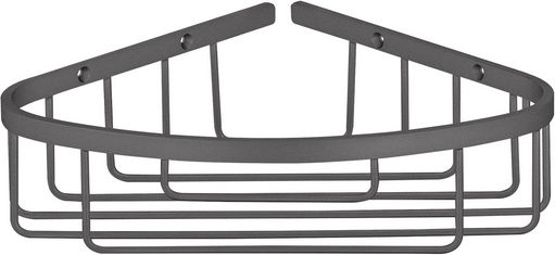 Sanco 00008-M118 Corner Wall Mounted Bathroom Shelf Metallic Gray