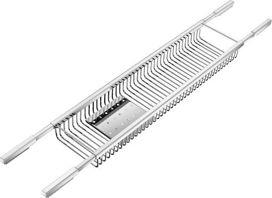 Sanco 00151-M118 Wandmontiertes Badezimmerregal Metallisch Grau