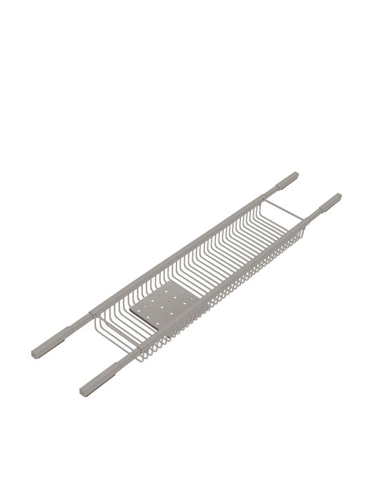 Sanco 00151-M118 Wandmontiertes Badezimmerregal Metallisch Grau
