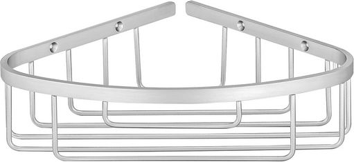 Sanco 00008-M118 Eckmontierte Badezimmerregal Metallisch Grau