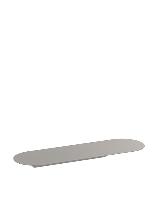 Sanco Wall Mounted Bathroom Shelf Metallic Gray