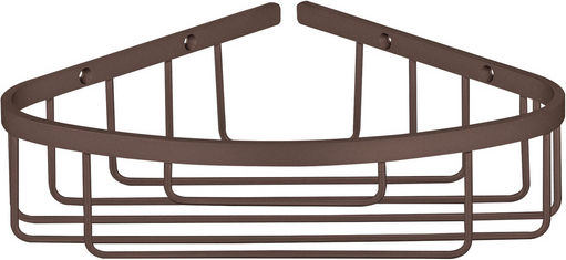 Sanco Corner Wall Mounted Bathroom Shelf Metallic Brown