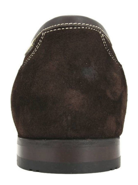 Suede Herren Mokassins in Braune Farbe