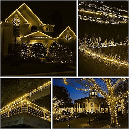 Weihnachtsröhrenlichter 1440 Glühbirnen 220V Warmes Weiß mit Programmen 60m IP65