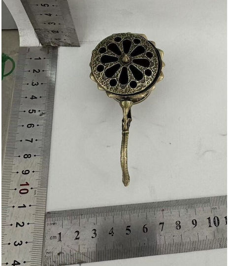 Suport Pentru Bețe De Tămâie Flippy Aliaj De Zinc Model Lotus Ignifug 9.7 X 4.8 X 4.7 Cm Bronz