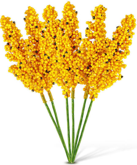 Dekorative Zweiglein 18.6 Cm 6 Stück Gelbe Rote Farben