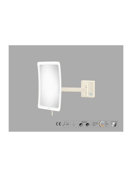 Sanco MRLED-305-A03 Magnifying Bathroom Mirror Led Silver