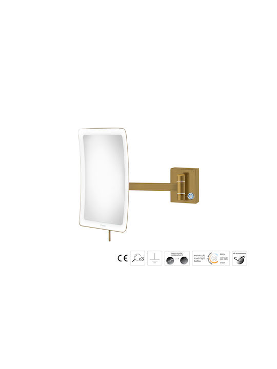 Sanco MRLED-305-A03 Magnifying Bathroom Mirror Led Silver