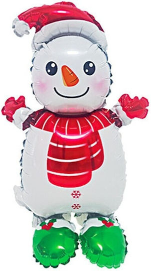 Balon Crăciun Folie Jumbo Alb 60.5 cm