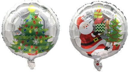 Baloane Rotund Crăciun Folie Jumbo Multicolore 53 cm