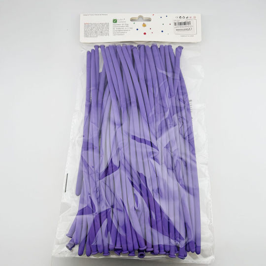 Compoziție cu 50 Baloane Flori Violet 30 cm