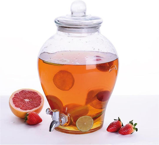 Orion Glass Beverage Dispenser with Spigot 6.5lt