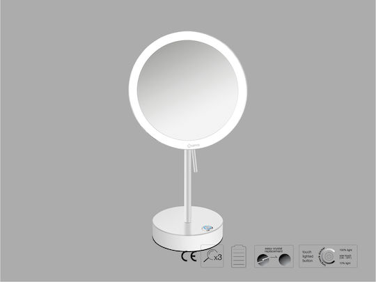 Sanco Sanco Schminkspiegel Tischgerät mit Licht 104cm Graue